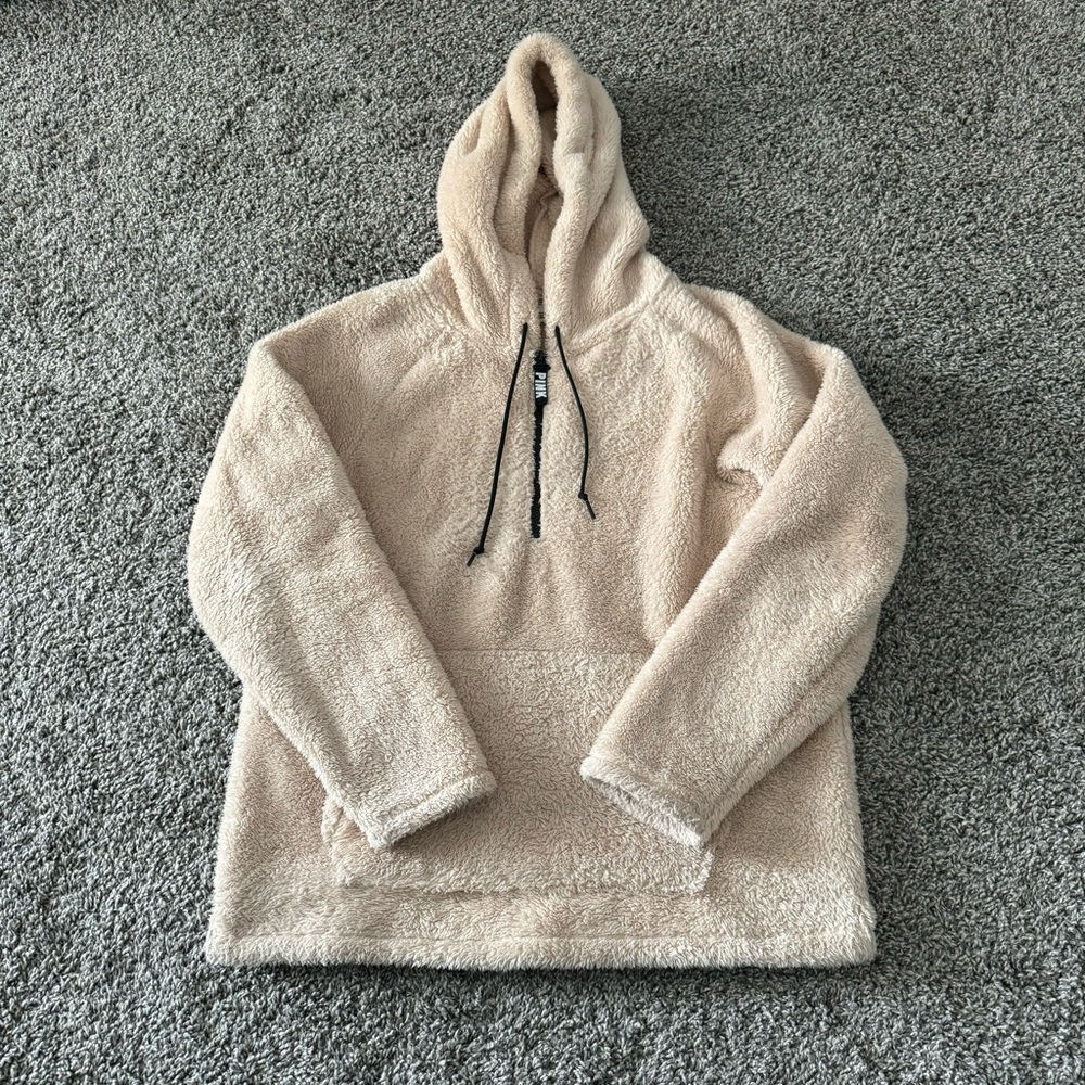 PINK Victoria’s Secret Teddy Sherpa Hoodie